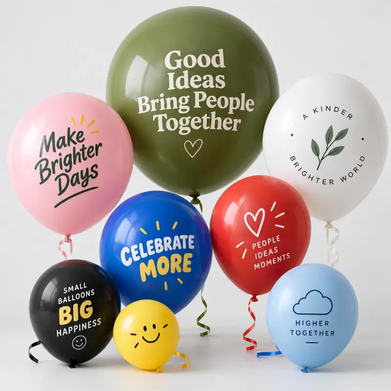 10 Inch Custom Printed Balon Lateks