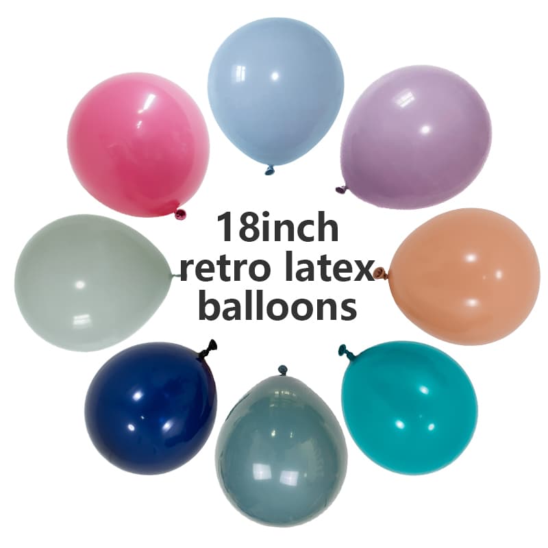 Balon Lateks Retro 18 Inch