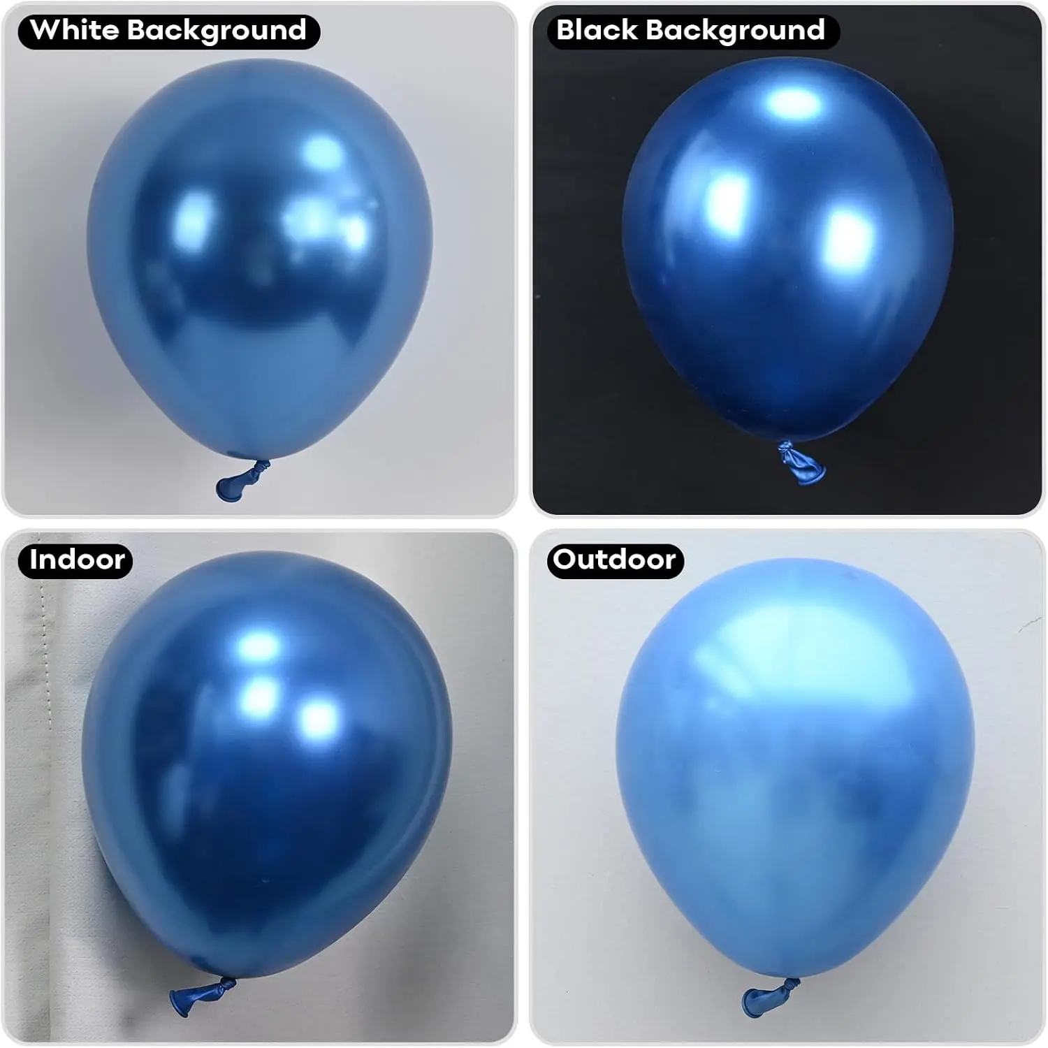 Balon Biru Metalik Kab