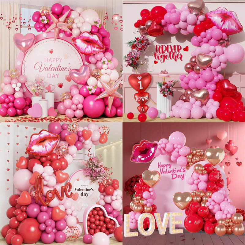 Gaya anyar sing ana kanggo lengkungan balon dina Valentine?