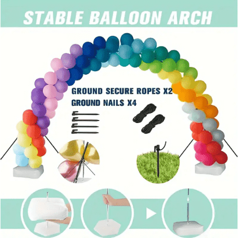 Bisa balon arch tetep njaba