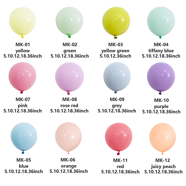 Cara Nemtokake Shades Balon Lateks Macaron ing Paket Campuran