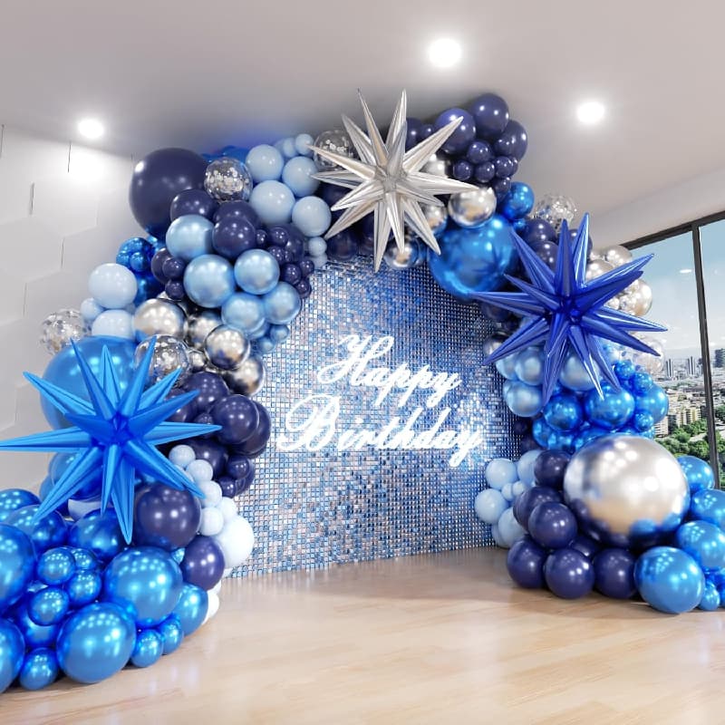 Balon Ulang Tahun Biru