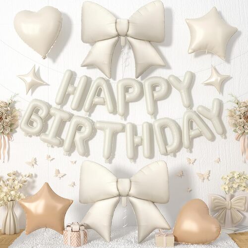 Balon simpul busur set ulang tahun