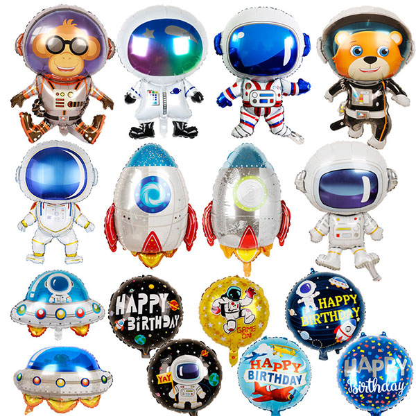 Balon Foil Astronaut Spasi Cartoon