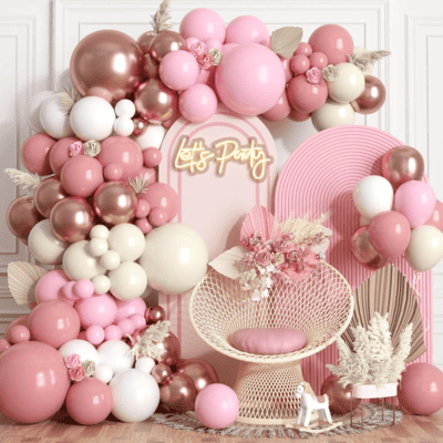Dusty Pink Balon Arch Kit