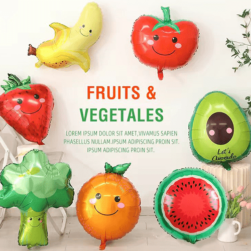 Woh-wohan lan sayuran foil balon