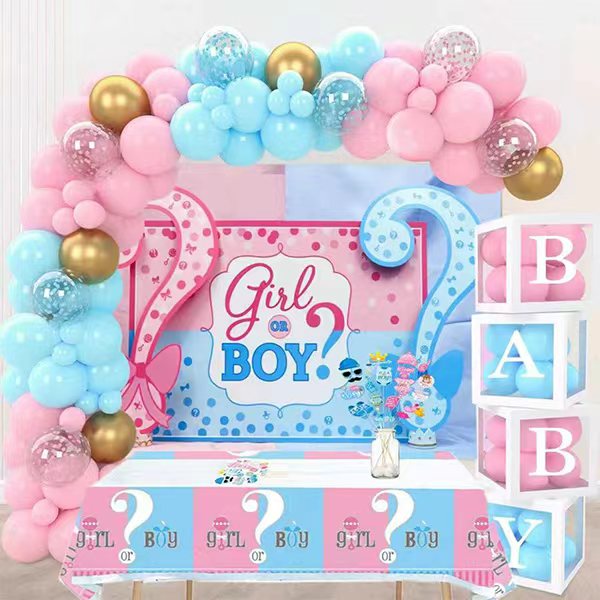 Gender Reveal balon Garland kit