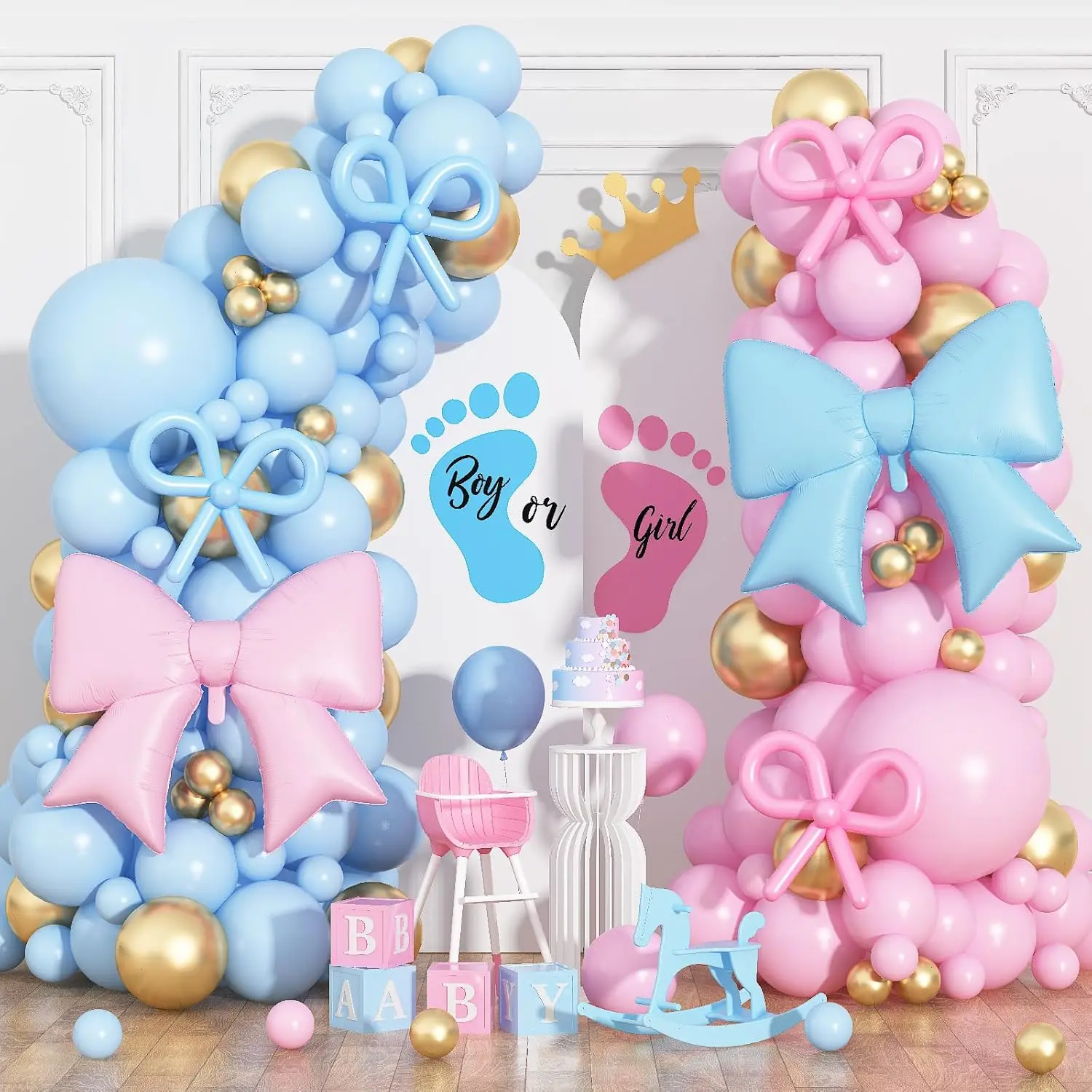 Jender Reveal Balon Garland Kits