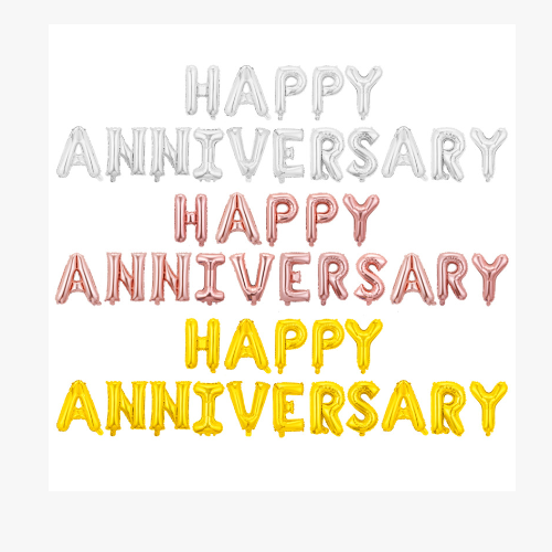 Happy anniversary balon foil