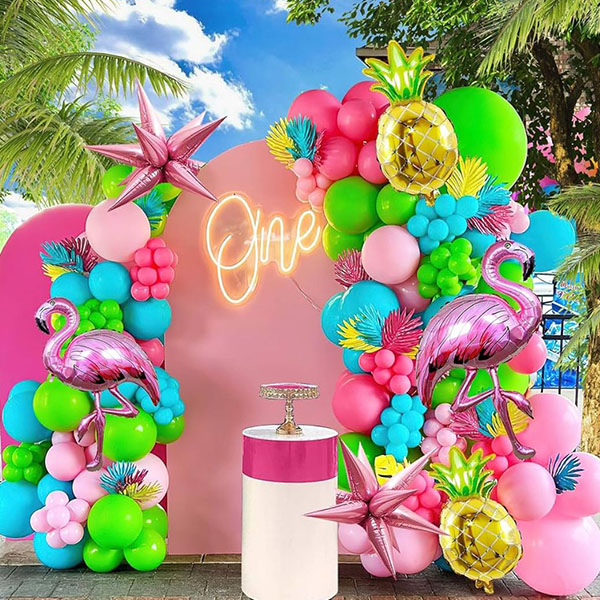 Kit Tema Balon Garland Tema Hawaiian