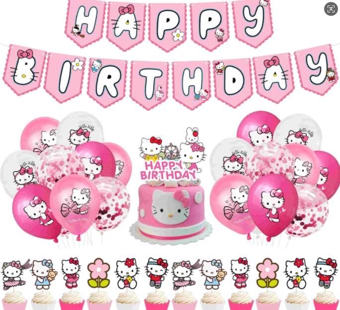 Halo Balon Partai Kitty