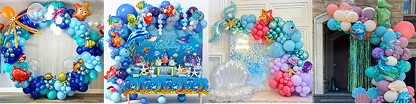 Underwater world balloon arch Underwater world balloon arch