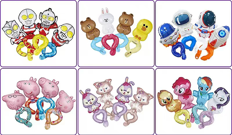 Wrist handheld foil balloon