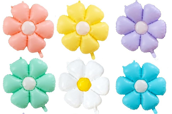 Daisy foil balloon