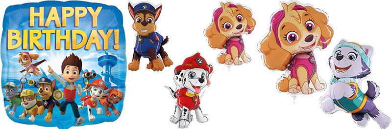 Special shaped Paw Patrol Foil Balloons