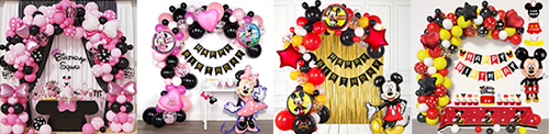 Mickey Mouse balloon arch