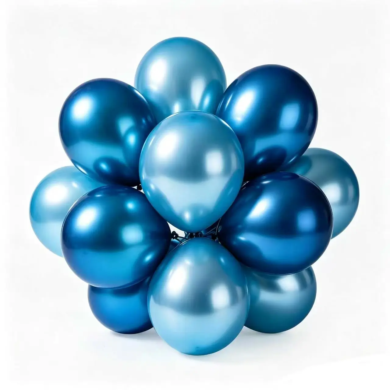 Balon Biru Metalik Kab
