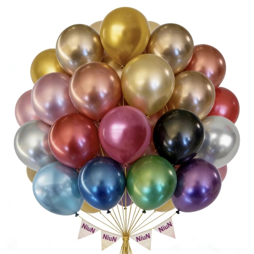 Balon Warna Metallic Set Cilik