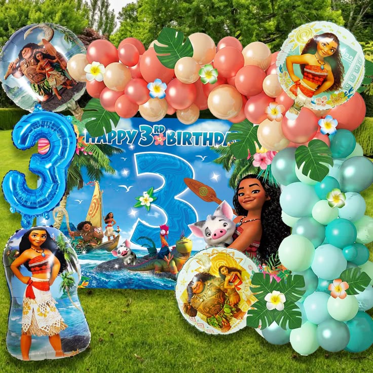 Lengkungan balon Moana