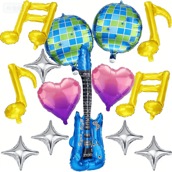 Balon Foil Musik Kab