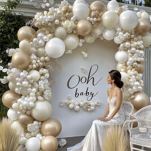 Mutiara Bridal shower balon arch