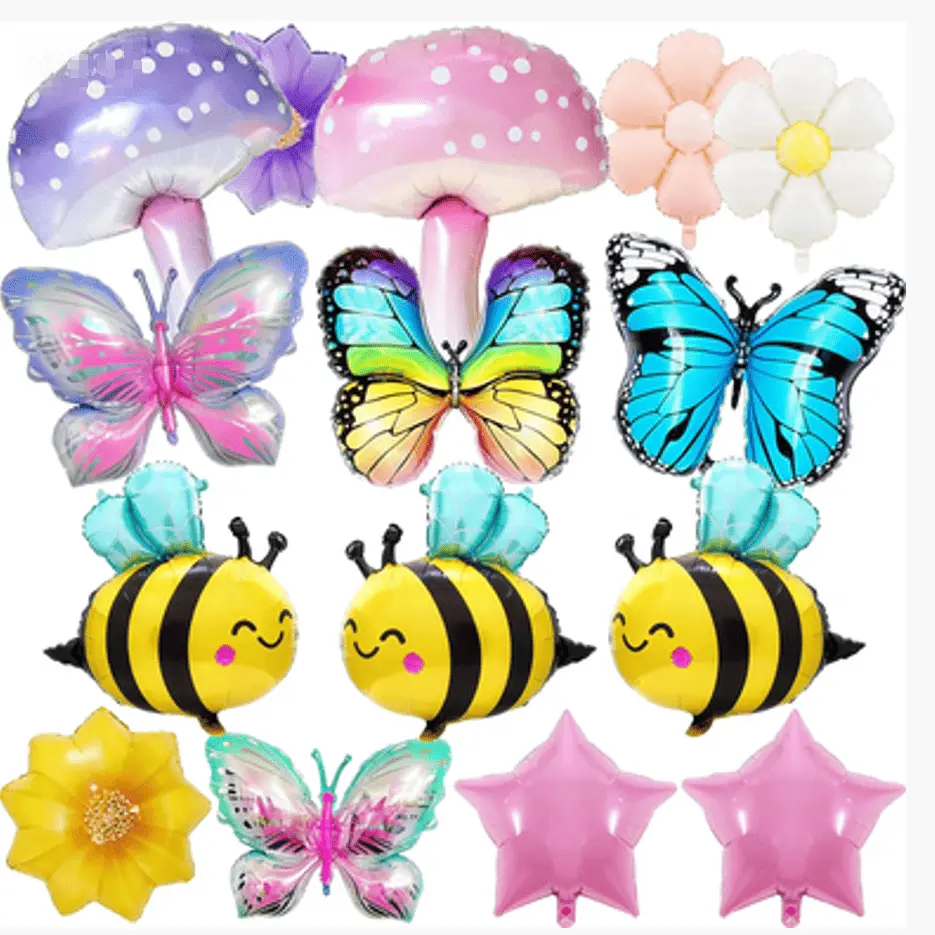 Balon foil tema musim semi