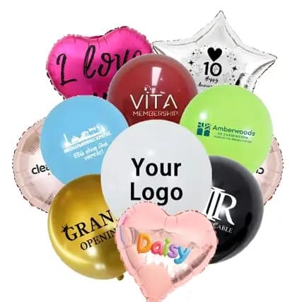 Balon Dicetak Logo Merek Dagang