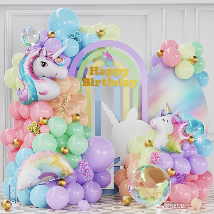 Garland balon unicorn
